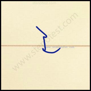 Stenography pattern for Abandoning