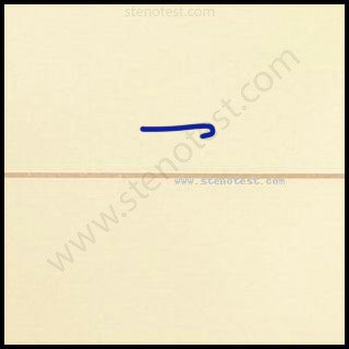 Stenography pattern for Gone