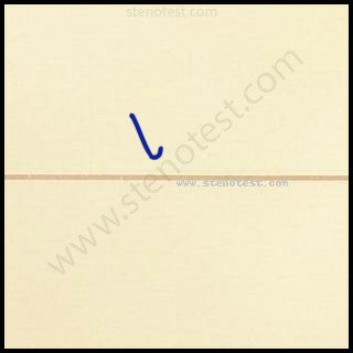 Stenography pattern for Above