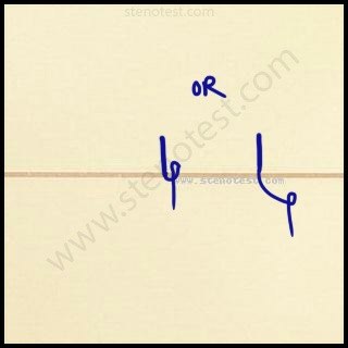 Stenography pattern for Deficit