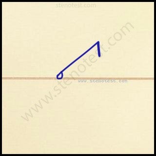 Stenography pattern for Hurried