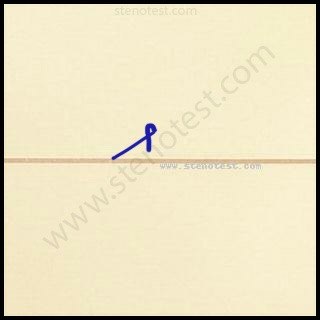 Stenography pattern for Receded